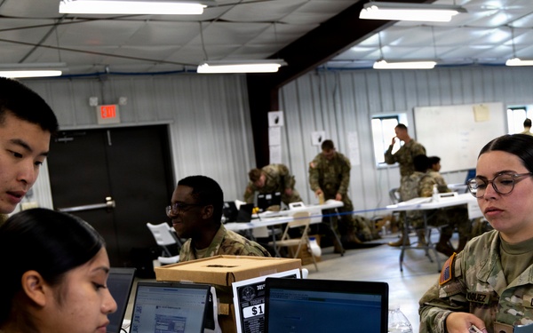 310th ESC finance units support finance operations in Diamond Saber 26