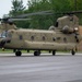 Peck Salutes CH-47 Chinook Pilot Before Departure