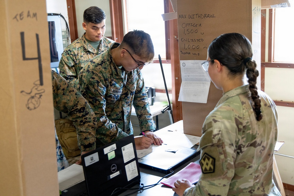 310th ESC finance units support finance operations in Diamond Saber 26