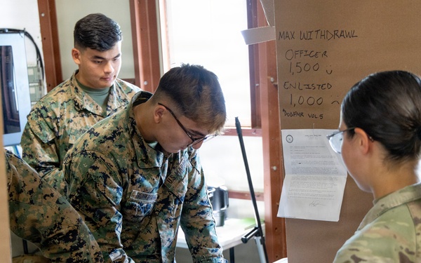 310th ESC finance units support finance operations in Diamond Saber 26