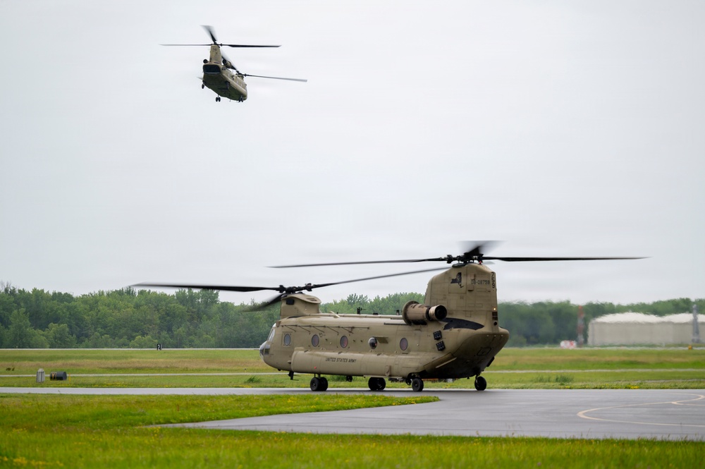CH-47 Chinooks Conduct Flight Operations