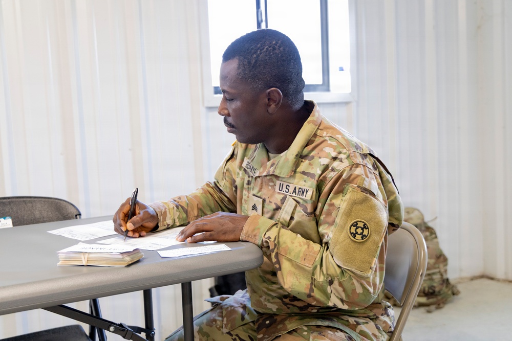 310th ESC finance units support finance operations in Diamond Saber 26