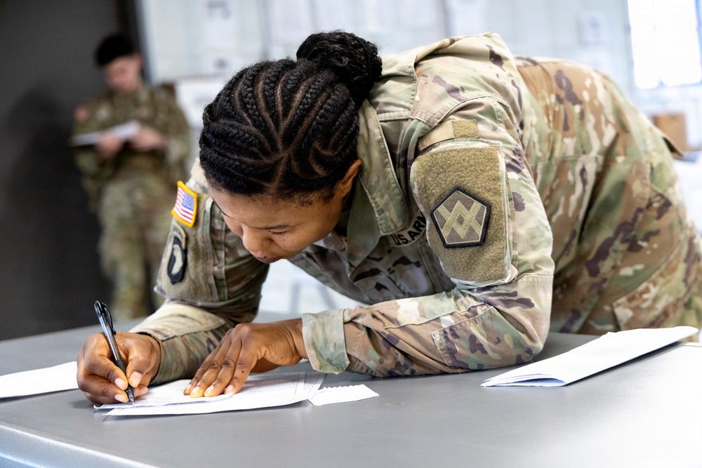 310th ESC finance units support finance operations in Diamond Saber 26