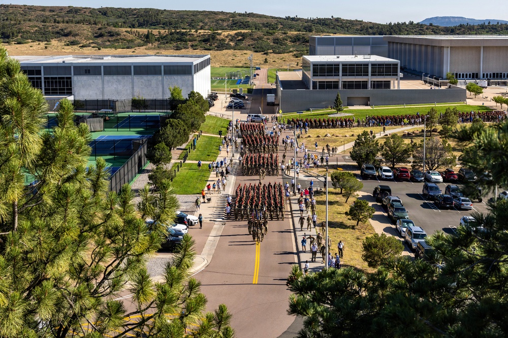 U.S. Air Force Academy Class of 2030 March Back