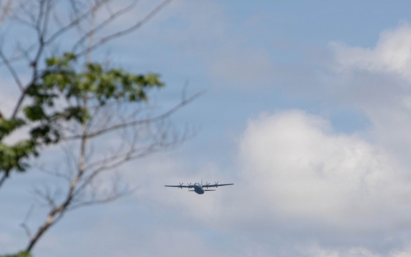 130th Airlift Wing Conducts Flyover at National Jamboree
