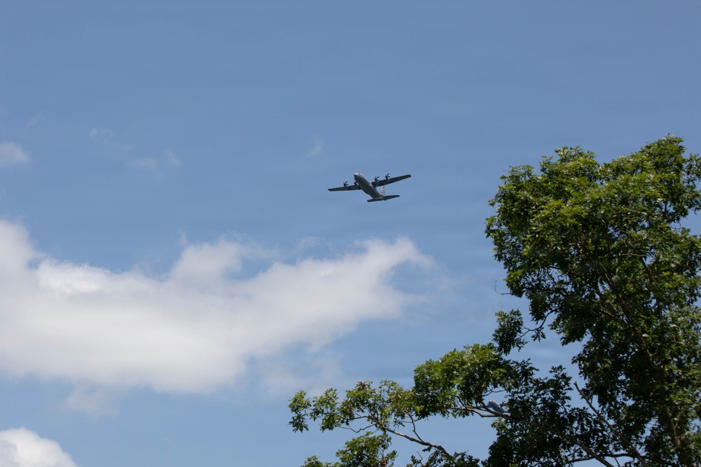 130th Airlift Wing Conducts Flyover at National Jamboree