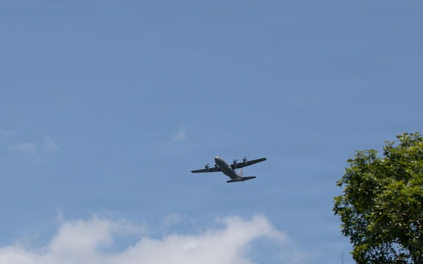 130th Airlift Wing Conducts Flyover at National Jamboree
