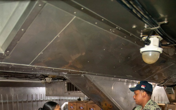 Ronald Reagan Sailors Stores Food