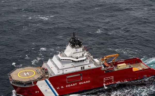 U.S. Coast Guard, Royal Canadian Navy conduct sailing formation in Bering Sea
