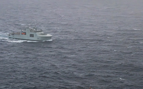 U.S. Coast Guard, Royal Canadian Navy conduct sailing formation in Bering Sea