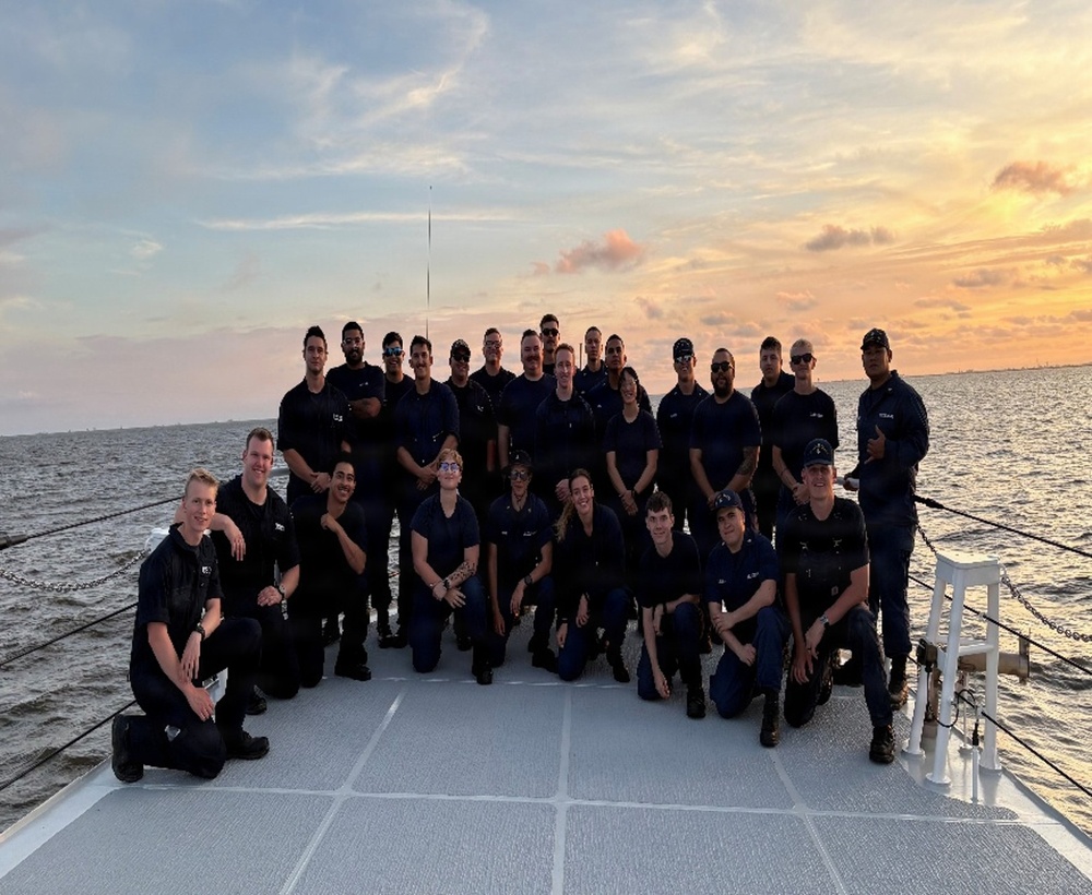 USCGC Jeffrey Palazzo crew off Louisiana