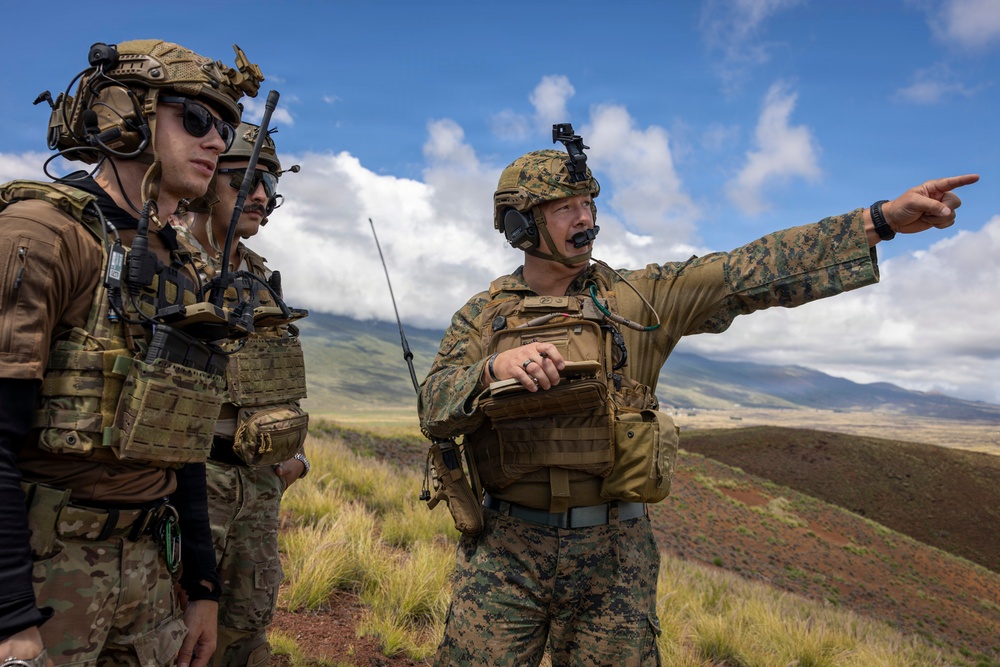3rd ANGLICO, VMM-164 (Rein.) conduct close air support training