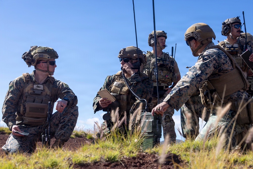 3rd ANGLICO, VMM-164 (Rein.) conduct close air support training