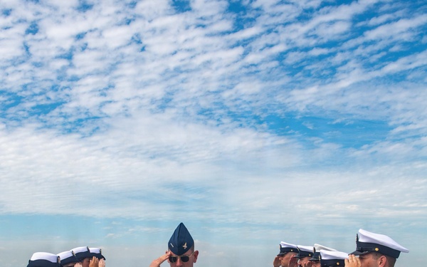 USCGC Midgett (WMSL 757) hosts Vice Admiral Jospeh Buzzella