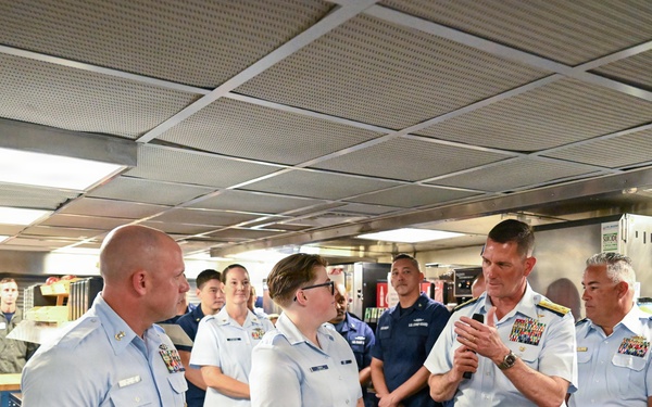 USCGC Midgett (WMSL 757) hosts Vice Admiral Jospeh Buzzella