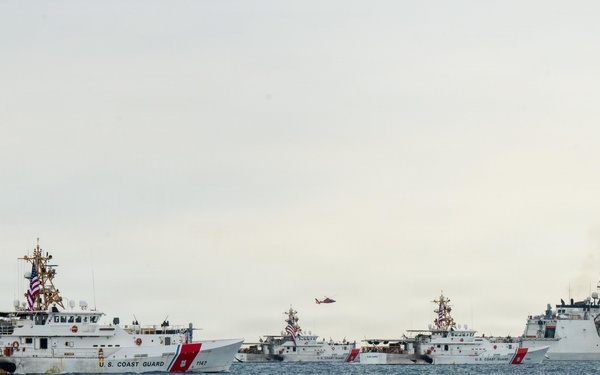 USCGC Midgett (WMSL 757) conducts PHOTOEX with Coast Guard Fast Response Cutters