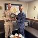 JS Chōkai Commanding Officer Presents USS Chafee Commanding Officer with Ceremonial Plaque