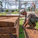 NMCB 1 installs walkway roof at Saipan Southern High School