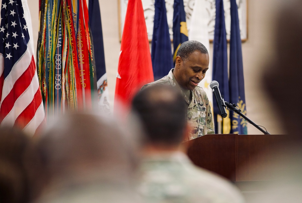 Incoming Commander Addresses 359th TTSB During Change of Command