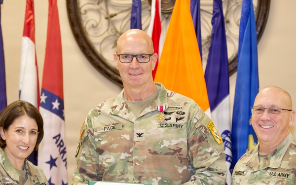 Col. Kirk Page Receives Meritorious Service Medal During Change of Command