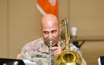 Army Band Trombonist Supports 359th TTSB Change of Command