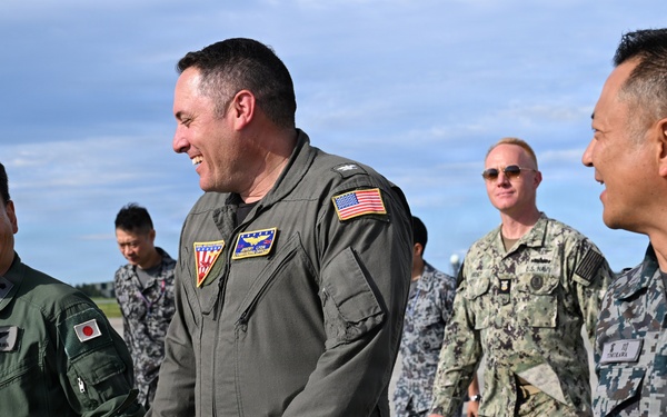 Japan Air Self-Defense Force Maj. Gen. Eiji Kitagawa and Maj. Gen. Teru Tomikawa visit Naval Air Facility Misawa