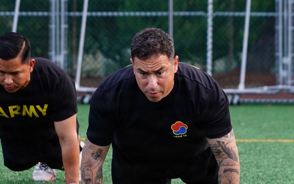 Command sergeant major sets the pace