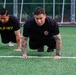 Command sergeant major sets the pace
