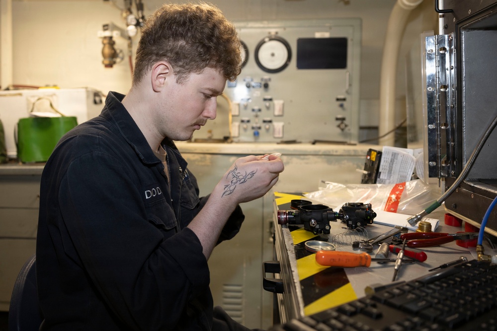 USS George H.W. Bush Conducts Daily Operations