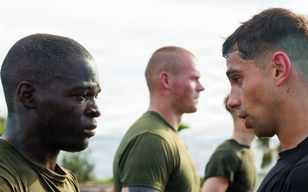 U.S. Marines participate in Martial Arts Instructor Course 91-26