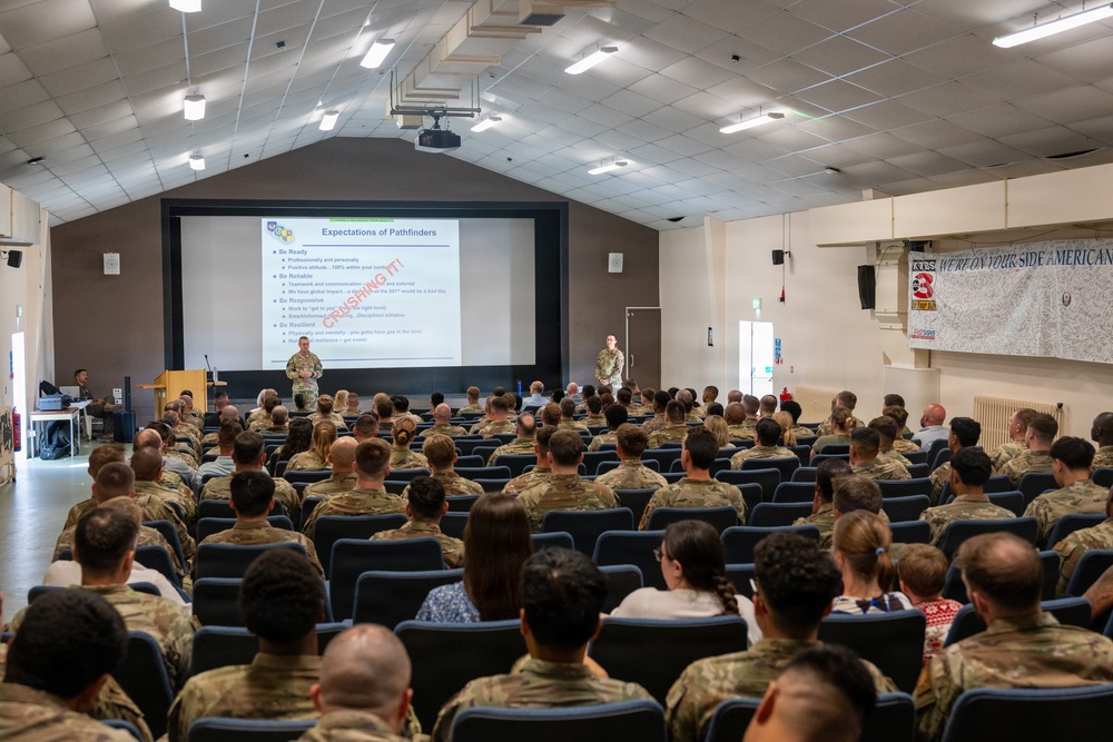 501st CSW leadership hosts RAF Fairford all-call
