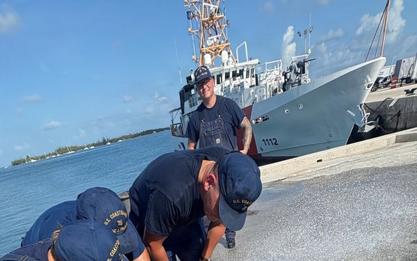 USCGC Jeffrey Palazzo crew tackles damage control training