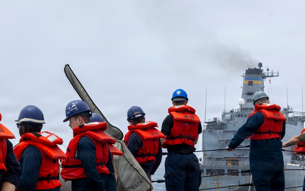 Delbert D. Black Conducts Replenishment-at-Sea with John Lenthall