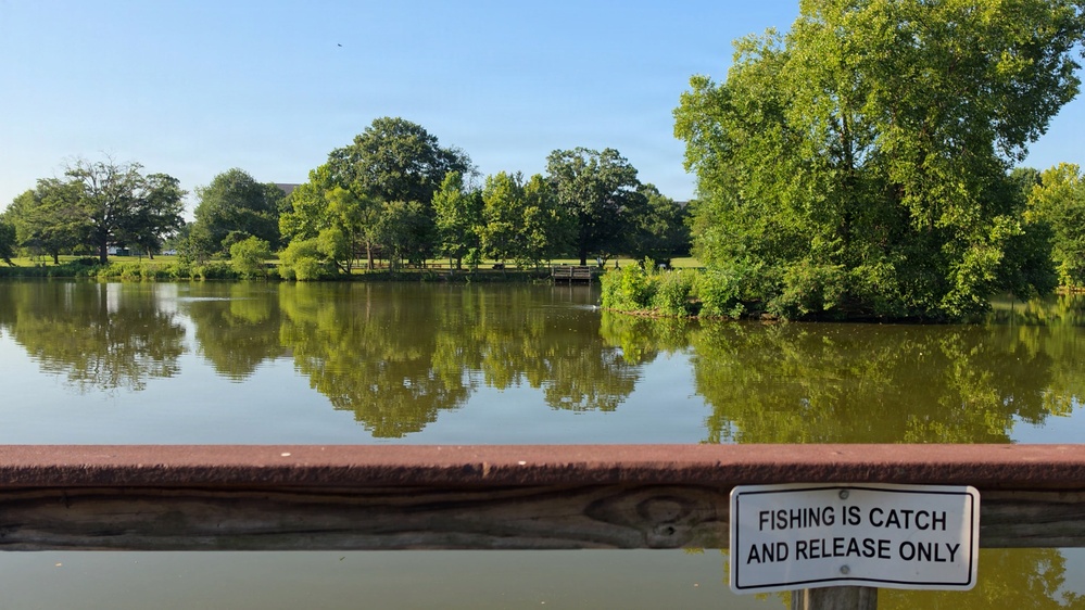 Catch-and-Release Signs Promote Healthy Ecosystem at Burba Lake