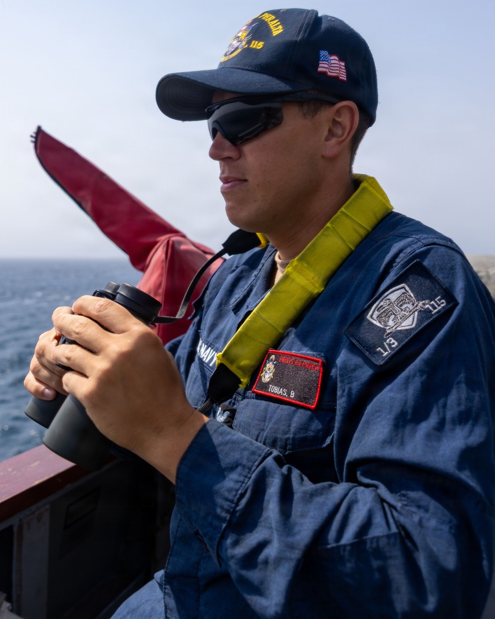 USS Rafael Peralta Bridge Watchstander