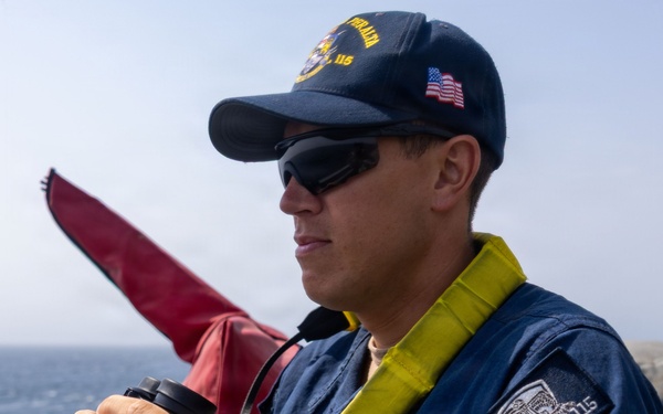 USS Rafael Peralta Bridge Watchstander