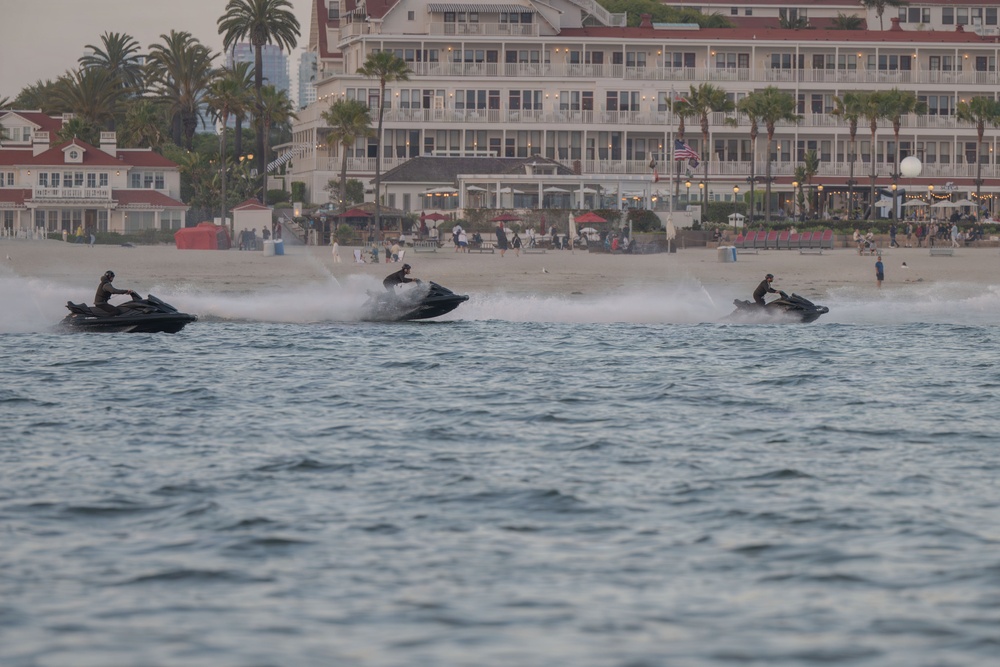 U.S. Coast Guard Personal Watercraft Operators train in San Diego