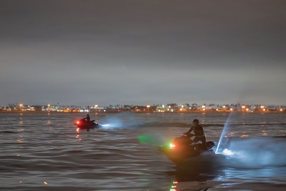 U.S. Coast Guard Personal Watercraft Operators train in San Diego