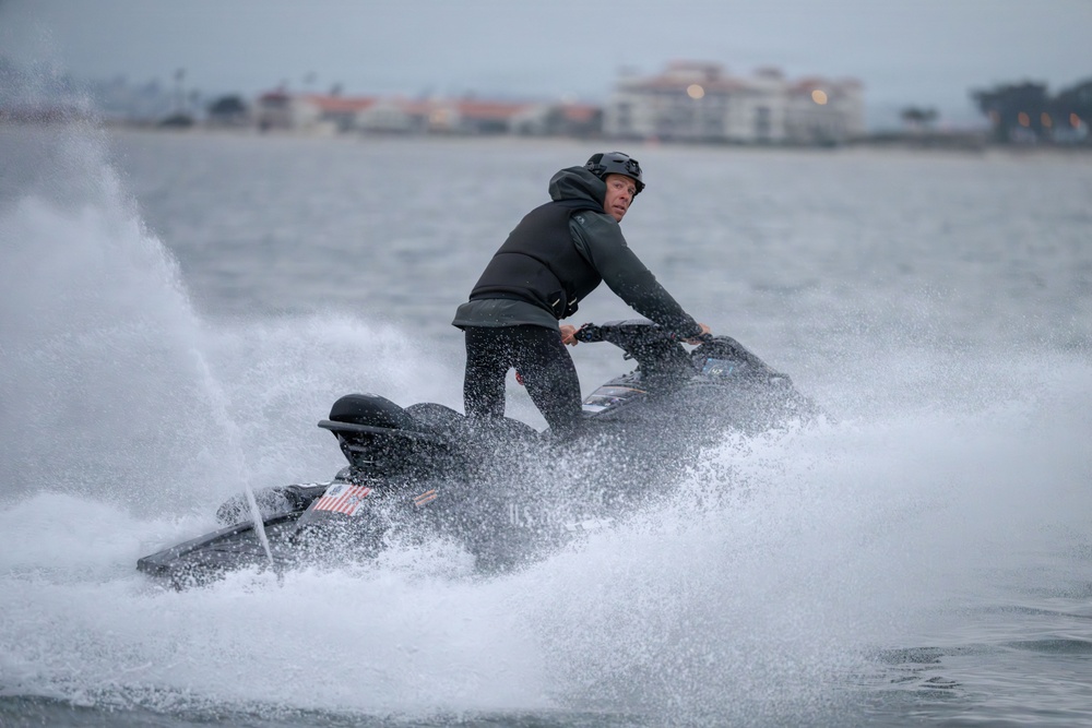 U.S. Coast Guard Personal Watercraft Operators train in San Diego