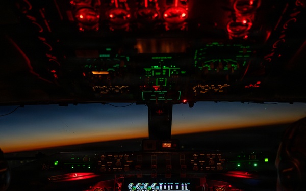 KC-135 refuels F-15s for strategic support