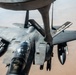 KC-135 refuels F-15 for strategic support
