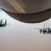 KC-135 refuels F-15 for strategic support