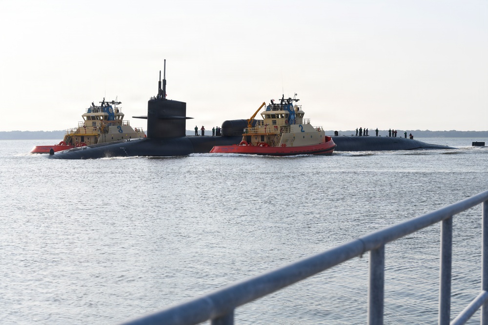 USS Georgia Returns to Kings Bay