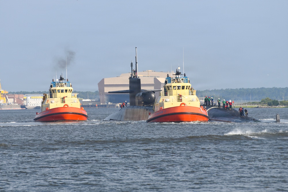 USS Georgia Returns to Kings Bay