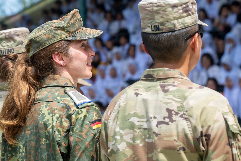 Pacific Partnership 2026 conducts host nation outreach and community health engagement at State High School 1 Matauli in Pandan, Indonesia