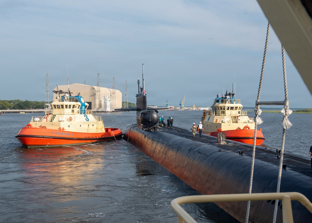 USS Georgia Returns to Kings Bay
