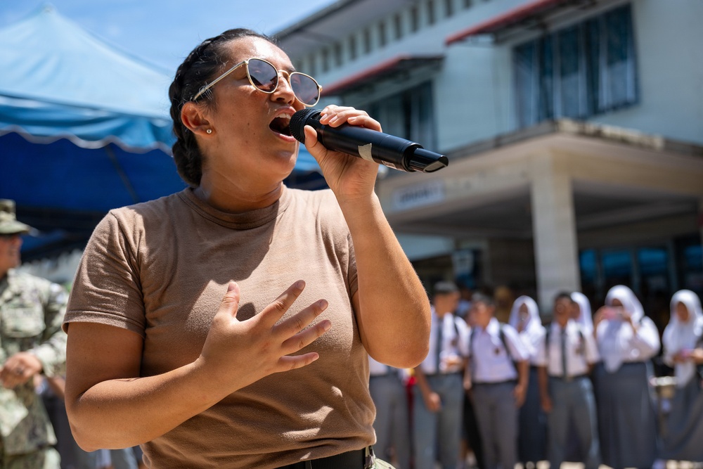 Pacific Partnership 2026 conducts host nation outreach and community health engagement at State High School 1 Matauli in Pandan, Indonesia
