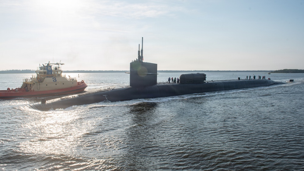 USS Georgia Returns to Kings Bay