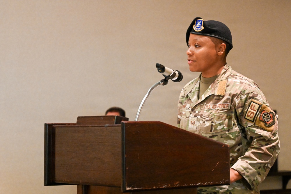 60th SFS change of command ceremony