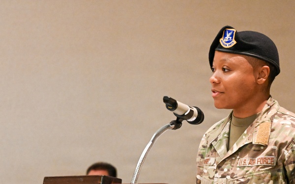 60th SFS change of command ceremony